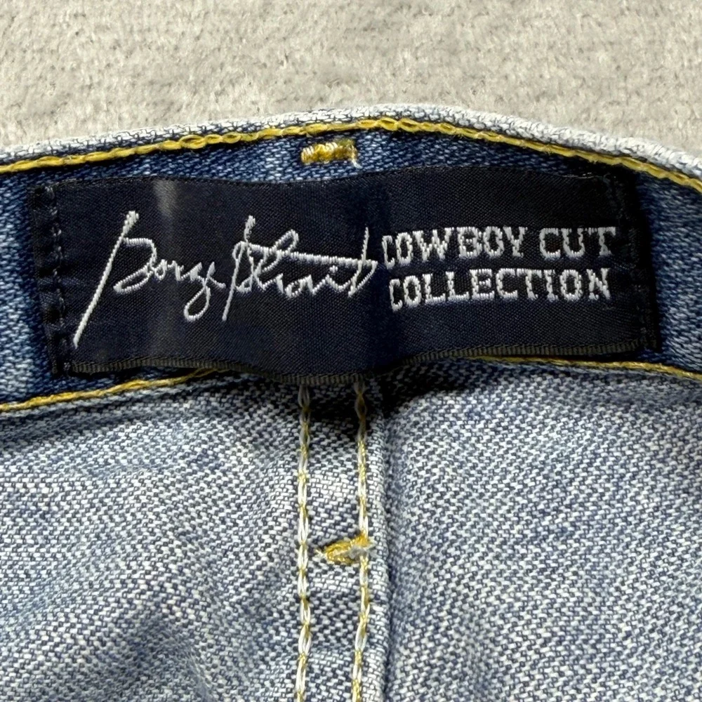 Vintage Wrangler Cowboy Cut Jeans 34x28 Blue Cotton 90s Distressed George Strait